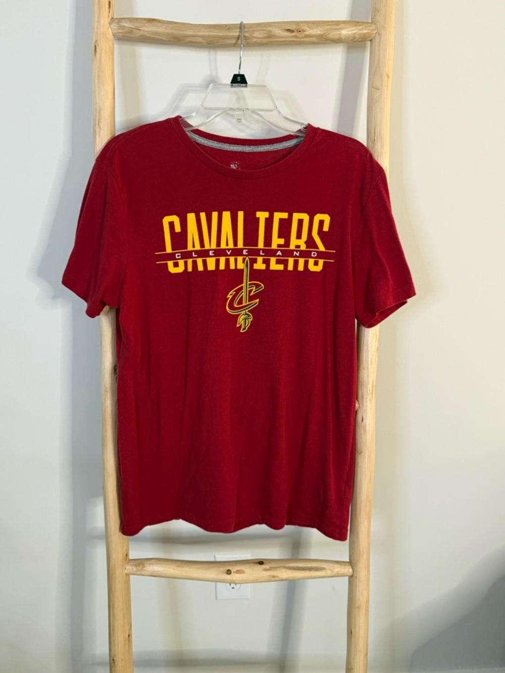 NBA Cleveland Cavaliers Red Tee with Yellow Logo